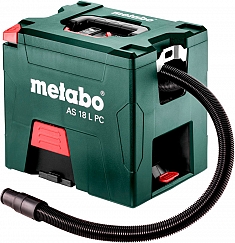 Аккумуляторный строительный пылесос для сухой уборки Metabo AS 18 L PC Аккумуляторный строительный пылесос для сухой уборки Metabo AS 18 L PC