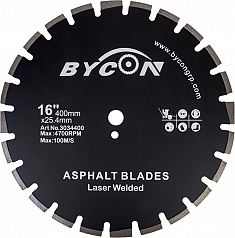 Алмазный сегментный диск Bycon Laser Asphalt 400 мм