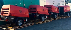 Доставка дизельных компрессоров на шасси Chicago Pneumatic CPS-175
