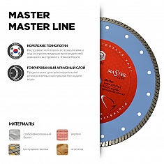 Характеристики и применение алмазного отрезного круга Diam Master Line Turbo Master 180 мм