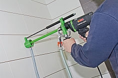 Использование дрели для мокрого алмазного бурения Eibenstock END 1550 P Использование дрели для мокрого алмазного бурения Eibenstock END 1550 P