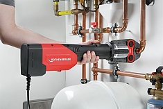 Использование электрического гидравлического радиального пресса для обжима труб Rothenberger Romax 3000 AC Set Basic Использование электрического гидравлического радиального пресса для обжима труб Rothenberger Romax 3000 AC Set Basic