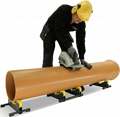 Использование электрического трубореза для пластиковых труб Exact PipeCut P400 System Использование электрического трубореза для пластиковых труб Exact PipeCut P400 System