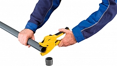 Использование ножниц для резки пластиковых и металлопластиковых труб Rems Ros P 42 S