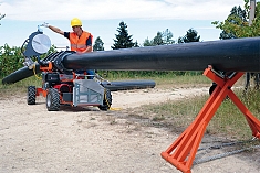 Использование роликовой опоры для пластиковых труб Ritmo HS Roller 630