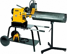 Использование роликовой регулируемой подставки для труб Rems Herkules 3B Использование роликовой регулируемой подставки для труб Rems Herkules 3B