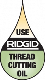 Используйте резьбонарезное масло Ridgid Используйте резьбонарезное масло Ridgid