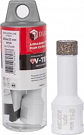 Комплектация алмазного сверла вакуумного спекания Diam Extra Line V-Tech M14 14 мм