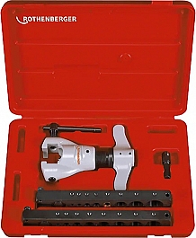 Комплектация эксцентрикового развальцовщика Rothenberger EB 1/8"-3/16"-1/4"-5/16"-3/8"-1/2"-5/8"-3/4" и 6-8-10-12-14-15-16-18 мм Комплектация эксцентрикового развальцовщика Rothenberger EB 1/8"-3/16"-1/4"-5/16"-3/8"-1/2"-5/8"-3/4" и 6-8-10-12-14-15-16-18 мм