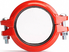 Муфта грувлок жесткая стандартная Lede XGQT1-114 вид сверху