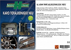 Наклейка универсального профессионального чистящего и моющего средства Hera Chemie Karo Totalreiniger