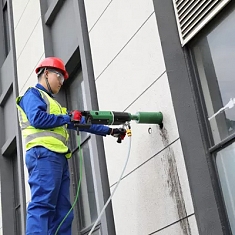 Применение дрели для алмазного бурения Bycon DMP-162D Применение дрели для алмазного бурения Bycon DMP-162D