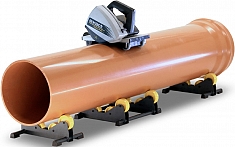 Применение электрического трубореза для пластиковых труб Exact PipeCut P400 System Применение электрического трубореза для пластиковых труб Exact PipeCut P400 System