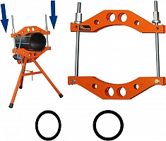 Применение механической скругляющей накладки для полиэтиленовых труб Ritmo 250-400 мм Применение механической скругляющей накладки для полиэтиленовых труб Ritmo 250-400 мм