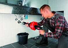 Применение прочистной машины барабанного типа Rothenberger Rospimatic Применение прочистной машины барабанного типа Rothenberger Rospimatic