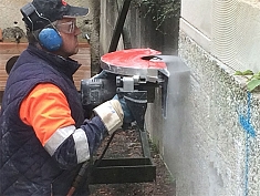 Применение ручной электрической алмазной дисковой пилы Cardi PE 400 Применение ручной электрической алмазной дисковой пилы Cardi PE 400