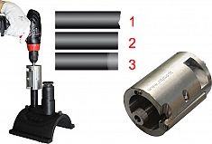 Применение скребка под дрель для пэ, пнд, пп, пп-р труб Ritmo Turbo 20 мм Применение скребка под дрель для пэ, пнд, пп, пп-р труб Ritmo Turbo 20 мм