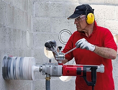 Применение стойки для алмазного бурения с микроударом Cardi LDP 200-2 Применение стойки для алмазного бурения с микроударом Cardi LDP 200-2