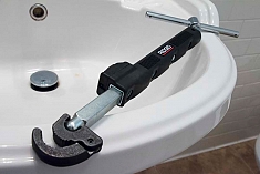 Применение телескопического сантехнического ключа для раковин Ridgid 2017