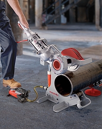 Применение трубореза с электроприводом Ridgid 258-XL Применение трубореза с электроприводом Ridgid 258-XL