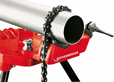 Применение цепных тисков Rothenberger 2 1/2