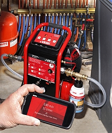 Применение установки для промывки систем отопления с инжектором и редуктором Virax Virafal Connect Применение установки для промывки систем отопления с инжектором и редуктором Virax Virafal Connect