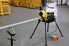 Накатка желобков на трубах грувлочным станком GruvMaster RG-1