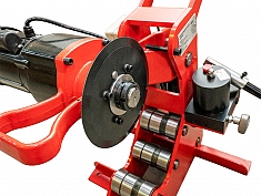 Рабочая зона электрогидравлического трубореза Voll V-Cutter 2"-8" Рабочая зона электрогидравлического трубореза Voll V-Cutter 2"-8"