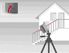 Работа лазерного нивелира Leica Lino L2+ Работа лазерного нивелира Leica Lino L2+