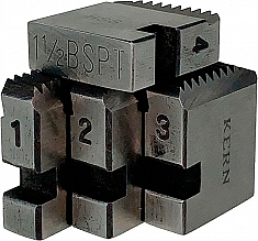 Резьбонарезные гребенки для электрических клуппов Kern BSPT R HSS 3/4" Резьбонарезные гребенки для электрических клуппов Kern BSPT R HSS 3/4"