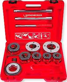 Ручные резьбонарезные клуппы Rothenberger Super Cut Set BSPT R 1"-1 1/4"-1 1/2"-2" Ручные резьбонарезные клуппы Rothenberger Super Cut Set BSPT R 1"-1 1/4"-1 1/2"-2"