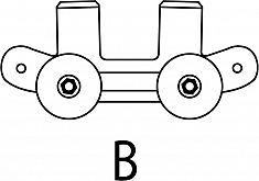 Сегмент B роторного трубореза для ПЭ труб Reed Hand-over-Hand Rotary Pipe Cutter PLASOH12PE