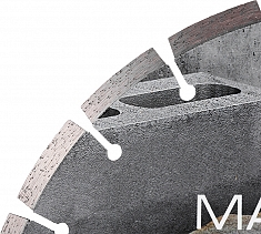 Сегменты сегментного алмазного круга Diam Master Line 1A1RSS Универсал 400 мм
