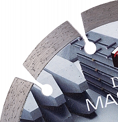 Сегменты сегментного алмазного круга Diam Master Line 1A1RSS Железобетон 125 мм