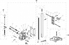 Схема станины установки алмазного бурения Saturn OB-355 Схема станины установки алмазного бурения Saturn OB-355