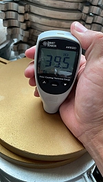 Толщина покрытия нагревателя стыкового сварочного аппарата Welping WP500A Толщина покрытия нагревателя стыкового сварочного аппарата Welping WP500A