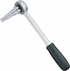 Универсальные шестигранные ступенчатые ключи для американок с трещоткой Virax 3/8"-1/2"-3/4"-1" (10-12-13-17-22 мм)