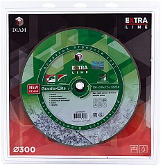 Упаковка алмазного отрезного круга Diam Extra Line 1A1R Корона Granite-Elite 300 мм Упаковка алмазного отрезного круга Diam Extra Line 1A1R Корона Granite-Elite 300 мм