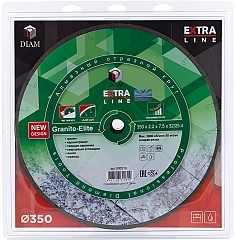 Упаковка алмазного отрезного круга Diam Extra Line 1A1R Корона Granite-Elite 350 мм Упаковка алмазного отрезного круга Diam Extra Line 1A1R Корона Granite-Elite 350 мм