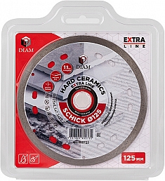 Упаковка алмазного отрезного круга Diam Extra Line 1A1R Корона Hard Ceramics Schick 125 мм