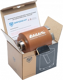 Упаковка алмазной коронки для сухого сверления подрозетников с микроударом Адель Diamond Hit DH-D400 68/65 мм