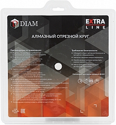 Упаковка алмазных отрезных кругов Diam Extra Line 1A1R Корона Керамика-ST 200 мм Упаковка алмазных отрезных кругов Diam Extra Line 1A1R Корона Керамика-ST 200 мм