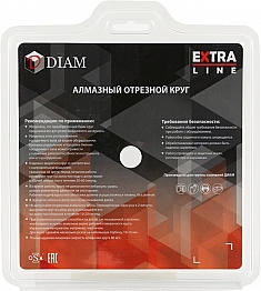 Упаковка алмазных отрезных кругов Diam Extra Line Turbo Железобетон 180 мм