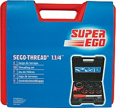 Упаковка клуппа трубного ручного Super-Ego 600 Set Compact 1/2"-3/4"-1" NPT Упаковка клуппа трубного ручного Super-Ego 600 Set Compact 1/2"-3/4"-1" NPT