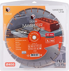 Упаковка сегментного алмазного круга Diam Master Line 1A1RSS Универсал 400 мм