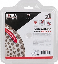 Упаковка специальных алмазных кругов Diam Extra Line Turbo Гальваника Twin 125 мм