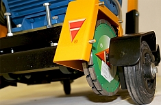 Установка двух дисков бензинового раздельщика трещин Сплитстоун CS-913 Honda GX390