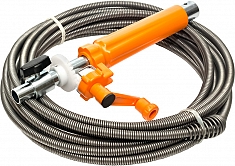 Устройство для подключения дрели-шуруповерта с прочистной спиралью Крокочист 9 мм × 15 м Устройство для подключения дрели-шуруповерта с прочистной спиралью Крокочист 9 мм × 15 м