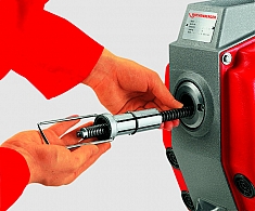 Зажимная цанга для прочистных спиралей Ø 16, 10 и 8 мм машины для прочистки труб Rothenberger R 750 Зажимная цанга для прочистных спиралей Ø 16, 10 и 8 мм машины для прочистки труб Rothenberger R 750